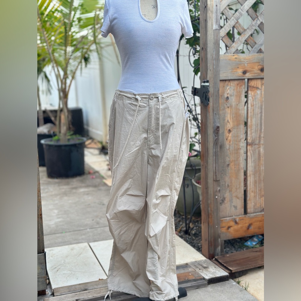 Obey Khaki Drawstring Baggy Pants
